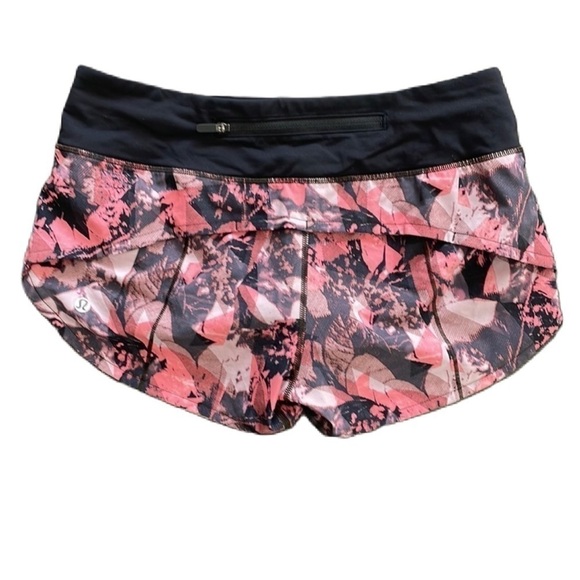 Sz4 Lululemon Speed Up Short 2.5” in Translucence Alpine White Multi/Black EUC - Picture 7 of 12